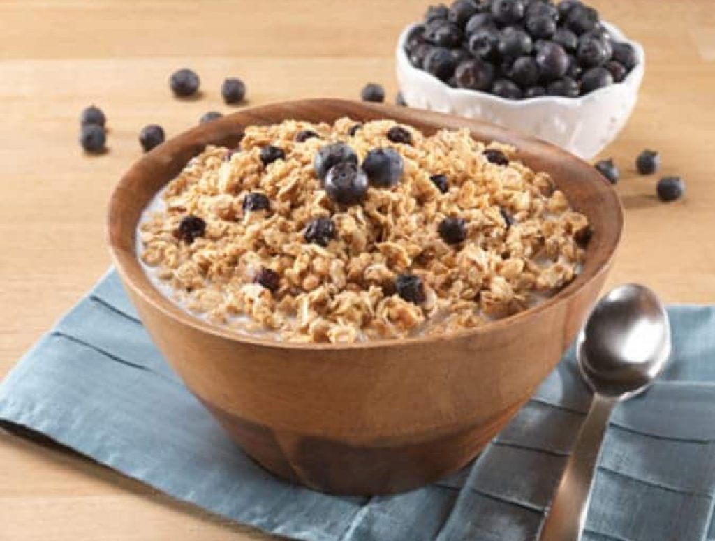 Granola and Blueberries